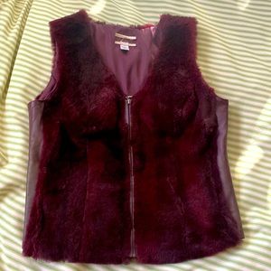 Rabbit fur vest